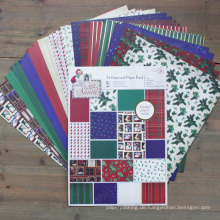 Weihnachten DIY Scrapbooking A4 Patterned Paper Pack Handgefertigte Scrapbook Papier